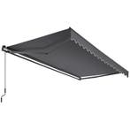 Zonnescherm Ornella mit wandhouder - 300 x 250 cm, donkergri, Tuin en Terras, Zonneschermen, Verzenden, Nieuw