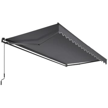 Zonnescherm Ornella met wandhouder - 300 x 250 cm, donkergri, Tuin en Terras, Zonneschermen, Verzenden, Nieuw