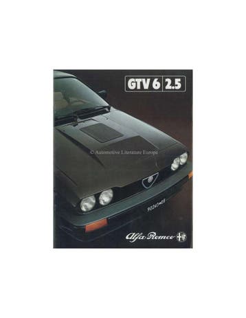 1981 ALFA ROMEO GTV6 2.5 BROCHURE ITALIAANS, Nieuw, Alfa Romeo, Author