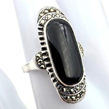 Zilver - Ring - Art Deco-herleving
