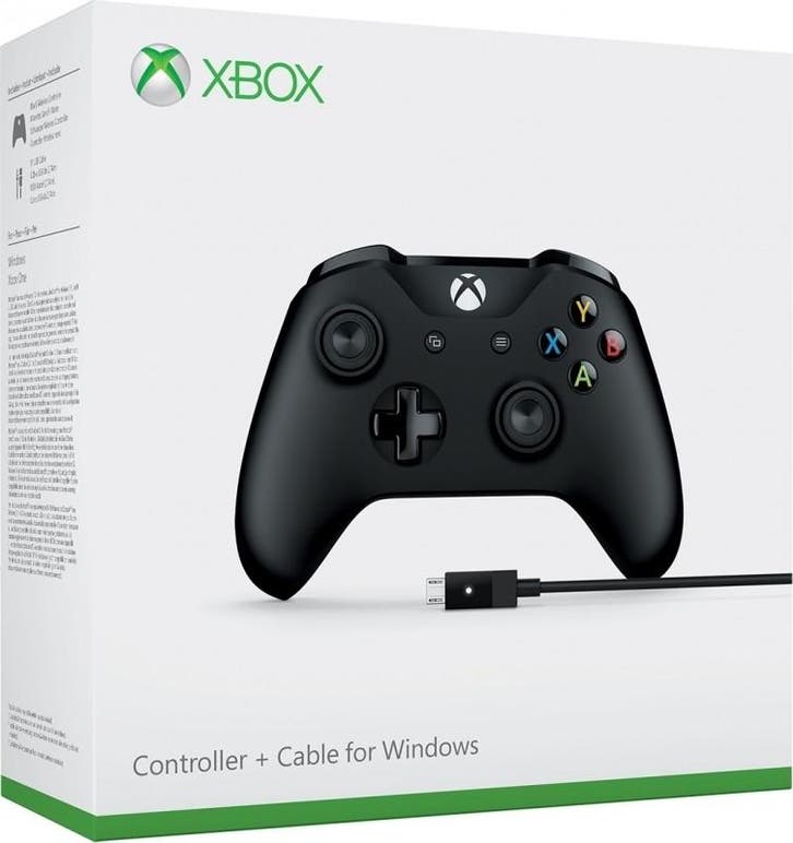 Microsoft Xbox One Controller + Cable for Windows (blueto..., Spelcomputers en Games, Games | Pc, Gebruikt, Verzenden