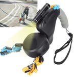 Dubbele Intrekbare Hondenriem – LED-licht, Voor 2 Honden, Dieren en Toebehoren, Verzenden, Nieuw