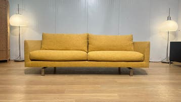 NIEUW GESTOFFEERD Montis Axel 2,5-Zits Geel + Garantie, Ophalen, Design Bank Bankstel Zetel 2-Zits Montis, 75 tot 100 cm, Rechte bank