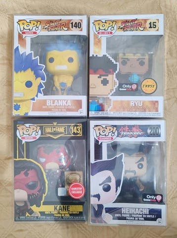Funko - Action figure Funko Pop! Games & Wwe set di 4 -
