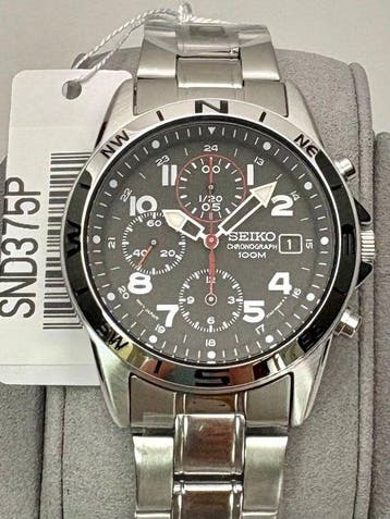 Seiko - Chronograph - Zonder minimumprijs - SND375P1 100M