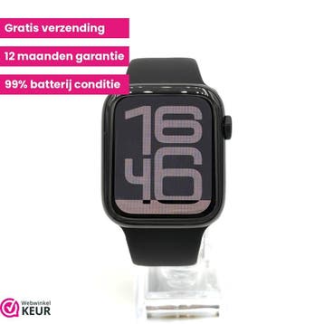 Apple Watch SE 2e gen 44mm midnight | 99% batterij, Stressniveau, Verzenden, IOS, Zo goed als nieuw