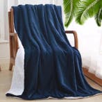 Sherpa Fleece Plaid 130x160 Zachte Warme Deken Bank, Verzenden, Nieuw