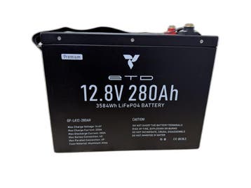 Lithium accu 12V 280Ah, Nieuw