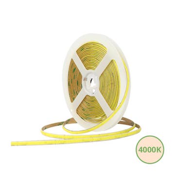 COB LEDSTRIP | 3MM | 24V | IP20 | 5M | 8W/M | 4000K, Nieuw
