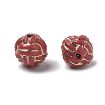 10 x Acryl kralen bloem 11 mm – gat 1,8 mm – indian red/, Ophalen of Verzenden, Nieuw, Kraal