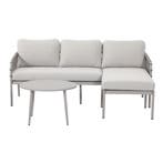 Novi Bente loungeset 3-delig chaise longue - zand, Tuin en Terras, Tuinsets en Loungesets, Verzenden, Nieuw