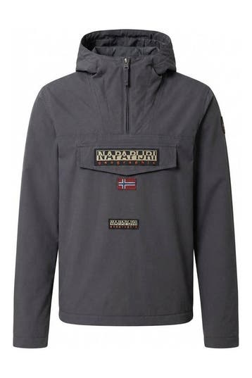 Napapijri Jas Jongens in maat 170 Grijs, Verzenden, Zo goed als nieuw, Napapijri, Jongen of Meisje