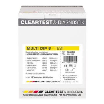 Cleartest® Multi Dip 6, Drugstest, Amfetamine -, Verzenden, Nieuw