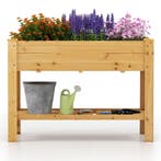 LIVSK Verhoogde Houten Tuinbak met Drainage - 120 x 60 x 81, Verzenden, Nieuw