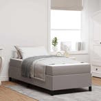 vidaXL Boxspringbed Taupe 80 x 200 cm Stof, Verzenden, Nieuw, Stof