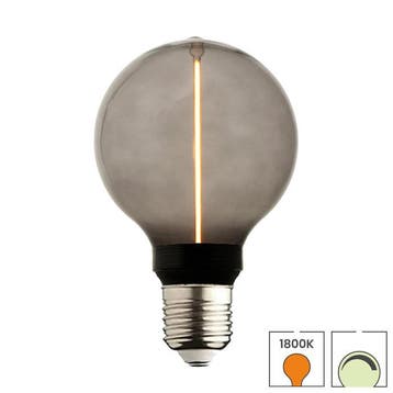 LED lamp E27 | 2 watt dimbaar | 1800K extra warm wit | Globe, Verzenden, Nieuw, E27 (groot), Overige typen