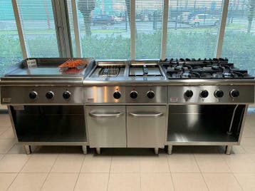 NIEUW! Horeca bakwand | Elektrisch & Gas | STEL ZELF SAMEN, Ophalen of Verzenden, Nieuw in verpakking, Fornuis, Frituur en Grillen