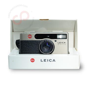 Leica Minilux champagne 2.4 40mm Summarit 18006 nr. 0650, Audio, Tv en Foto, Fotocamera's Analoog, Ophalen of Verzenden, Zo goed als nieuw