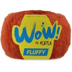 Katia WOW Fluffy - 93 Roestbruin - Mohair-Look Acryl/Wol G, Ophalen of Verzenden, Nieuw