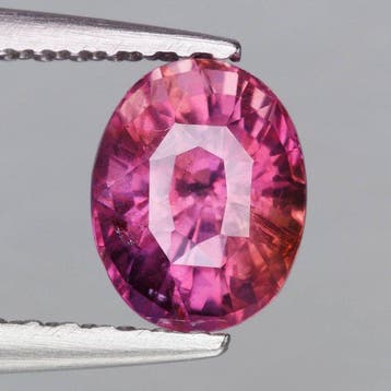 1 pcs Roze Saffier - 1.06 ct - nternational Colored Gemstone, Nieuw
