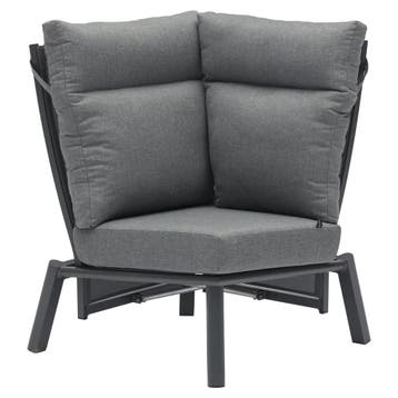 Caribbean verstelbare hoek loungeset 4 delig aluminium, Ophalen of Verzenden, Nieuw, Aluminium