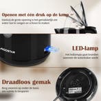 Waterkoker - Retro - Elektrisch - 1.7L - 2200W - Zwart, Verzenden, Zo goed als nieuw