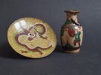 Bord (2) - Porselein - Koppel Dragon & Warrior, Antiek en Kunst