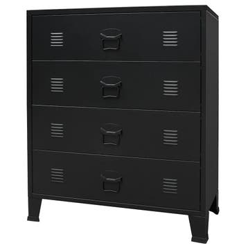 Ladekast Industrieel 78x40x93cm | Retourdeal 55% Korting, Huis en Inrichting, Gebruikt, 3 of 4 laden, Minder dan 100 cm, Metaal