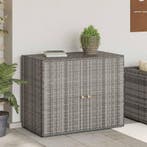 vidaXL Tuinkast 100x55,5x80 cm poly rattan grijs, Huis en Inrichting, Kasten | Overige, Verzenden, Nieuw