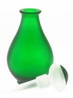 Karafje van matglas  met stop, Verzenden, Gebruikt