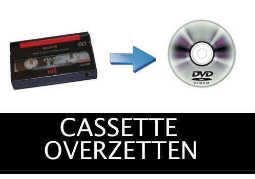 Cassette Overzetten | Tot 50% STAPEL KORTING!, Diensten en Vakmensen, Film- en Videobewerking, Film- of Videodigitalisatie, Montage of Bewerking