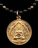 Halsketting Boeddha en Obsidiaan – Heilige Vesting – Succes