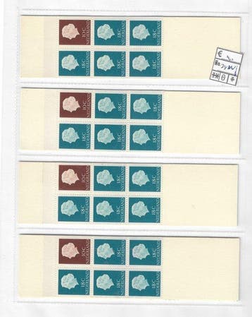 Nederland 1965/1972 - Varianten postzegelboekjes inc, Gestempeld