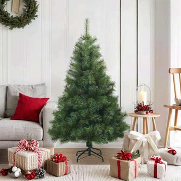 vidaXL Kunstmatige Inklapbare Kerstboom Groen 120 cm PVC,, Diversen, Verzenden, Nieuw