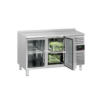 GGM Gastro | Koelwerkbank ECO - 1360x700mm - 282 liter - met, Verzenden, Nieuw in verpakking, RVS Meubilair