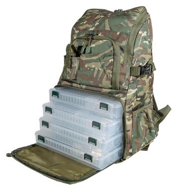 Ultimate Ultra Backpack Camo (Incl. 4 Tackleboxen &, Verzenden, Nieuw, Overige typen