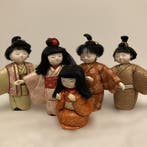 Japanese Kimekomi Dolls Set (5 pcs)  (Kimekomi Ningy)