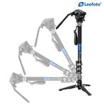 Leofoto MF-324C Carbon Statief + BV-10 Videokop + VD-04 Voet, Eenpoot, Nieuw, Ophalen of Verzenden, 150 tot 175 cm