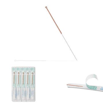 Acupunctuur naalden - koperen handvat, diverse maten, 50..., Nieuw