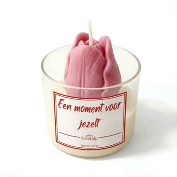 Scentulp Cadeau Geurkaars “Een moment voor jezelf”, Huis en Inrichting, Woonaccessoires | Kandelaars en Kaarsen, Verzenden, Nieuw
