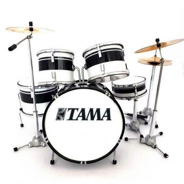 Miniatuur decoratief Tama zwart-wit drumstel, Ophalen of Verzenden, Nieuw, Overige typen