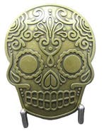 Inca Schedel Masker Brons kleurig Riem Buckle/Gesp, Kleding | Heren, Riemen en Ceinturen, Verzenden, Nieuw