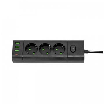 Kobi LINEA PRO XC stekkerdoos met 3 stopcontacten - 3x US..., Ophalen of Verzenden, Nieuw