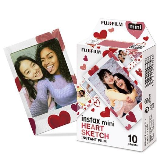 Fujifilm Instax mini Film Heart Sketch (Films Instax Mini), Audio, Tv en Foto, Fotografie | Fotopapier, Nieuw, Ophalen of Verzenden