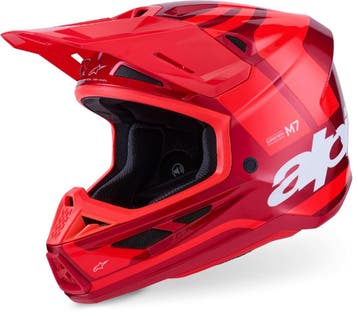 Alpinestars S-M7 Core Rood Crosshelm, XXL, Nieuw met kaartje, Overige merken, Heren