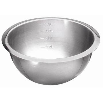 RVS Beslagkom 21,5(Ø)cm | 3 Formaten, Verzenden