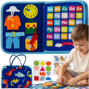 Kruzzel Montessori manipuleerboek blauw – educatief senso., Ophalen of Verzenden, Nieuw