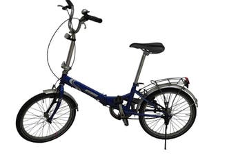 Oyama vouwfiets – blauwe opvouwbare fiets met 20 inch wielen, Ophalen of Verzenden, Nieuw
