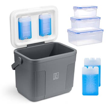 Brisby Koelbox - Frigobox - 22 Liter Groen SET - 40 UUR, Caravans en Kamperen, Koelboxen, Ophalen of Verzenden, Nieuw, Koelbox