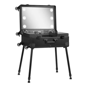 Mobiel Make-up Werkstation op Wielen met Verlichte Spiegel,, Ophalen of Verzenden, Nieuw
